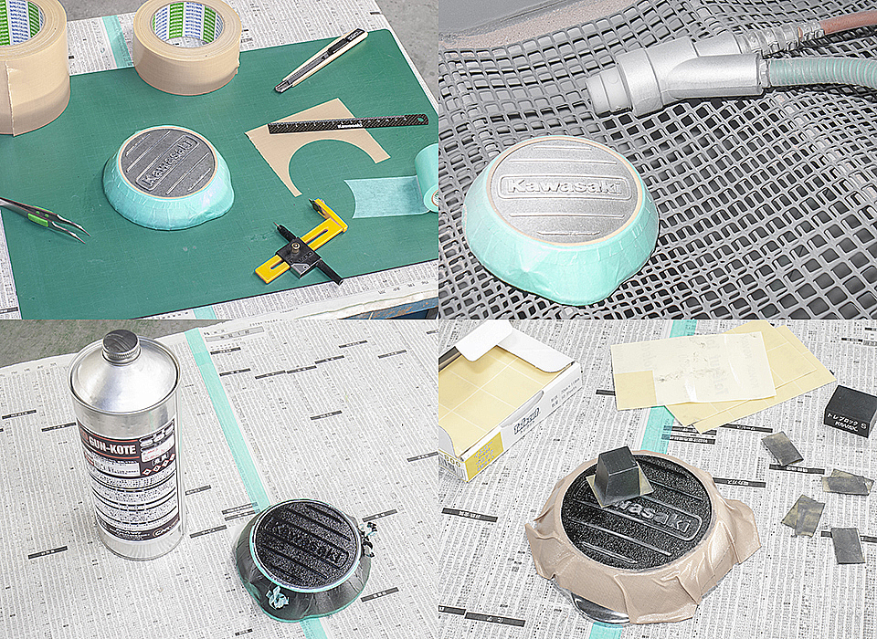 Z400FX エンジン塗装 GUN-KOTE & 研ぎ出し！！