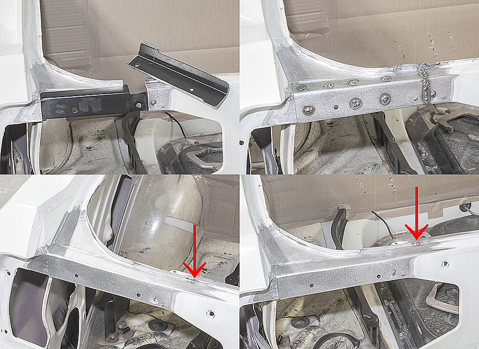 セリカ！バックパネルの板金修理！！ 4